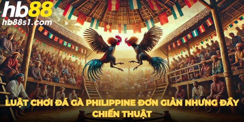 Luật chơi đá gà Philippine đơn giản nhưng đầy chiến thuật