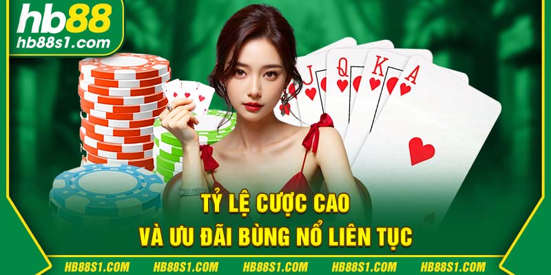 Tỷ lệ cược cao và ưu đãi bùng nổ liên tục