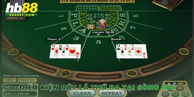 Điều kiện rút lá thứ ba tại sòng bài