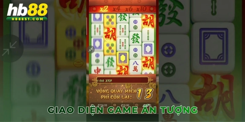 Giao diện game Đường Mạt Chược ấn tượng